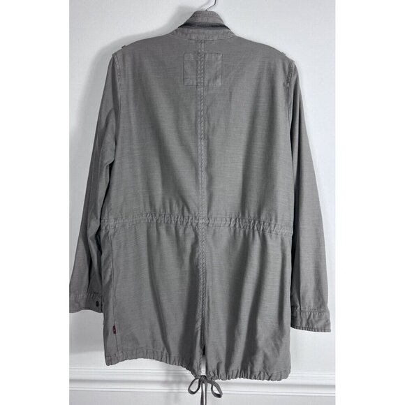 Levi's Utility Military Jacket Gray Women's Size M Casual Contemporary Versatile - Picture 2 of 8